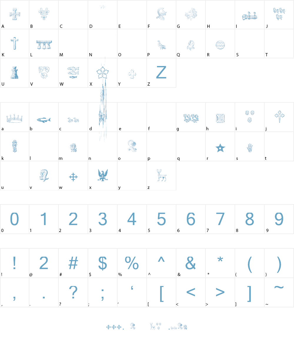 HeraldicDevices Font Character